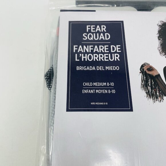 Zombie Fear Squad Goth Cheerleader Youth Girls Medium 8/10 Halloween Costume 462 - Picture 3 of 7